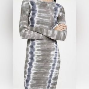 Young Fabulous and Broke long Dax midi dress Tie Dye blue haze camo size XS